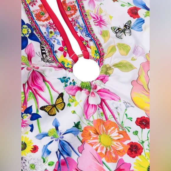 Small Camilla Fairy-Gang floral-print swimsuit white, pink, multi color - Picture 8 of 12